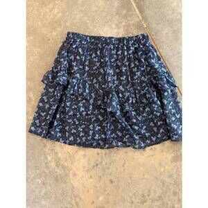 NEW CREAMIE girl's flower dobby skirt in black